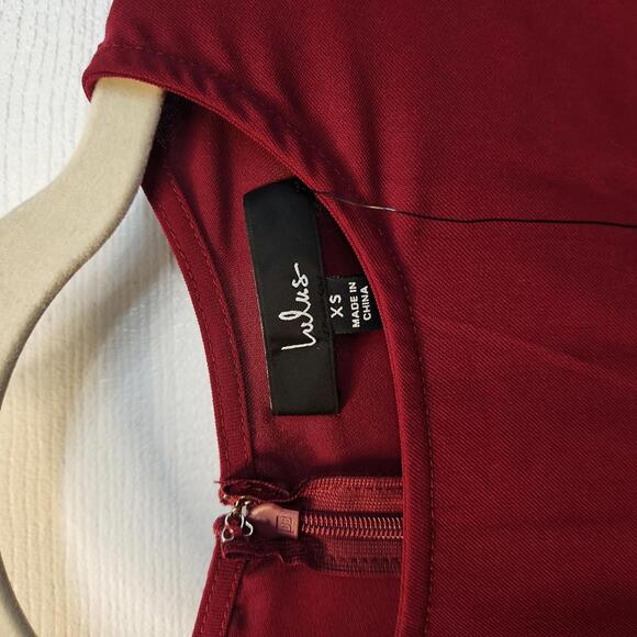 Lulus Women's Long Sleeve Marron Dress with Tie Waist- XS NWT - Picture 2 of 9